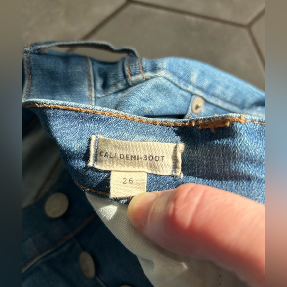 Madewell Button fly Demi-Boot cut Raw Hem size 26 - Picture 3 of 5